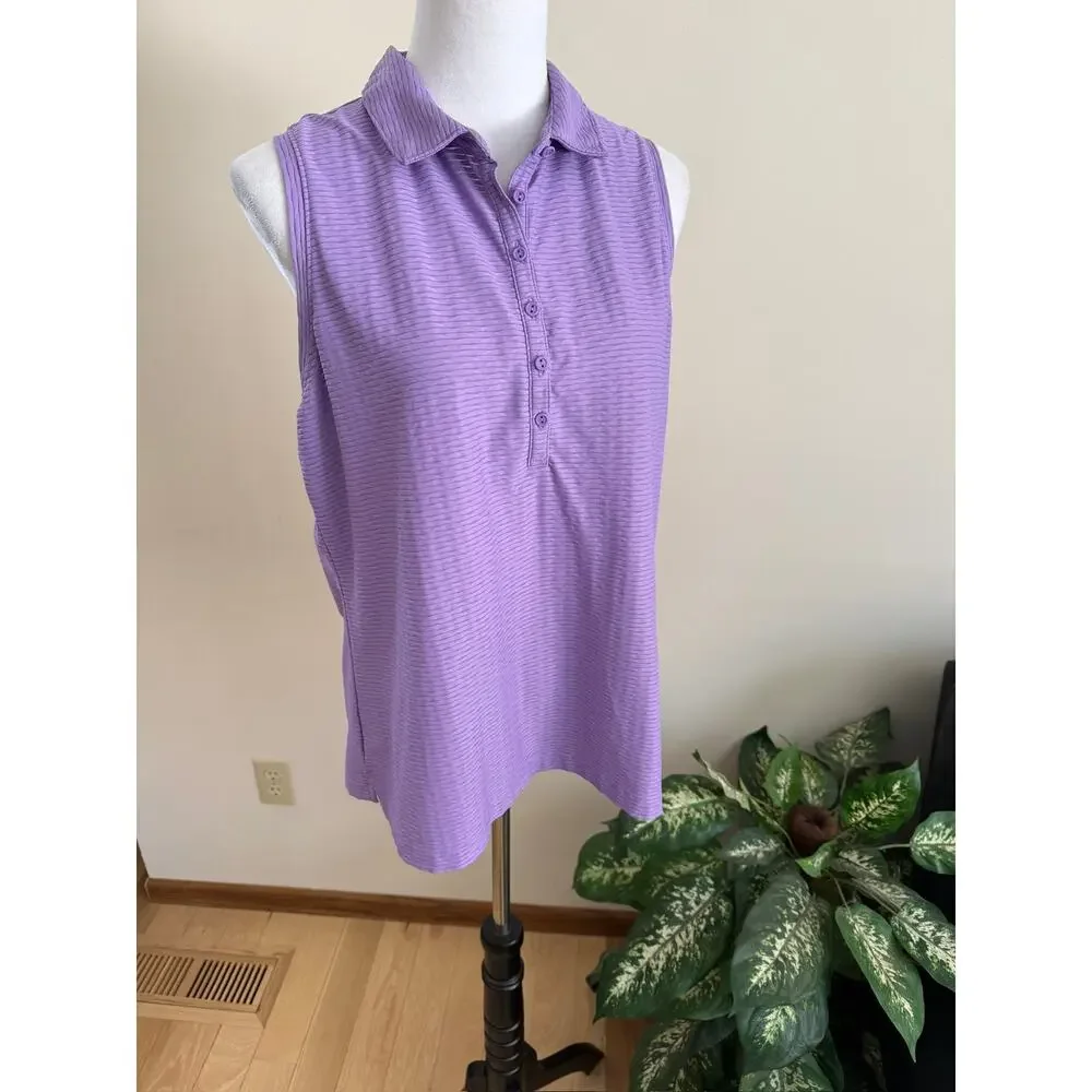 Calia by Carrie Underwood Purple Golf Tank - Picture 6 of 7